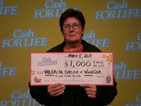 Valerija Cvecich, of Windsor, won $675,000 on an Instant Cash For Life ticket. (Handout/OLG)