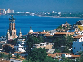 An aerial view of downtown Puerto Vallarta. (Courtesy of Mexico Tourism Board)