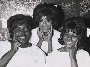 The Andantes, featuring Jacqueline Hicks, left, Louvain Demps and Marlene Barrow-Tate, sang backup on more than 20,000 recordings by the likes of Marvin Gaye, Diana Ross and Kim Weston. (Courtesy of Motown Museum)