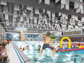 An artist rendering of Windsor's family aquatic complex is pictured in this handout photo. (HANDOUT/The Windsor Star)
