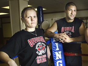 2005 File:Boxers Margaret Sidoroff Canty, left, and Josh Canty. (Windsor Star files)