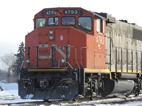 A file photo of a CN Rail locomotive. (Postmedia)