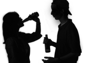 Underage drinking illustration. (Postmedia News files)