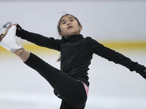 Figure skater Alison Schumacher practises at the WFCU Centre in Windsor. (DAN JANISSE/The Windsor Star)