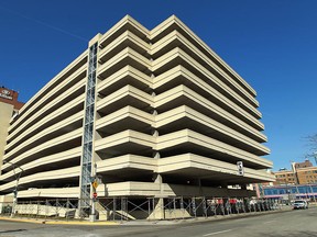 The parking complex at 275 Pitt St. West owned by Farhi Holdings Corp. is shown on Mar. 14, 2013. (Tyler Brownbridge / The Windsor Star)