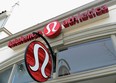 A sign is displayed on a Lululemon Athletica Inc. store on March 19, 2013 in Pasadena, California. Lululemon removed some of its popular pants from stores for being too sheer. Shares of the Canadian owned company fell 6 percent.  (Photo by Kevork Djansezian/ Getty Images)