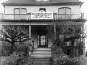 The new department headquarters for district No. 1 of the Ontario Provincial Police is pictured in this December 1931 file photo. (FILES/The Windsor Star)