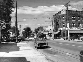 Tecumseh's modern downtown shopping district is pictured in this Sept. 8, 1962 file photo. (FILES/The Windsor Star)