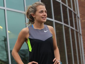 Olympic runner Melissa Bishop will compete in California next week. (JASON KRYK/The Windsor Star)