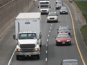 The E.C. Row Expressway in Windsor, Ont. on April 30, 2013. (Dan Janisse / The Windsor Star)