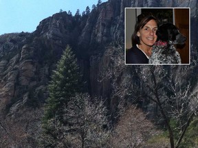 Dr. Elise Heon, pictured, was trapped in Oak Creek Canyon, a deep river gorge often compared to the nearby Grand Canyon. (Coconino County Sheriff's Office)