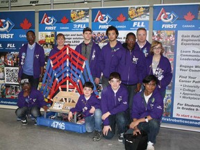 Students from Assumption Catholic high school at the FIRST robotics competition in Mississauga this past weekend (Photo: Courtesy Mike Drouillard)