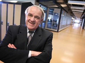 St. Clair College president, John Strasser, is pictured in front of the future space of the college's fashion design program in the Ford Centre for Excellence at St. Clair College in Windsor, Ont., Wednesday, April 17, 2013.  (DAX MELMER/The Windsor Star)