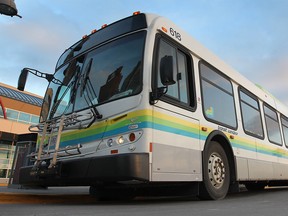 A Transit Windsor city bus is pictured Thursday, Feb. 2, 2012, in Windsor, Ont.  (Dan Janisse/The Windsor Star)