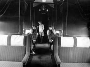 The interior of one of the chambrette train cars on train 9 and 10 from Toronto to Windsor is pictured in this undated file photo.  (FILES/The Windsor Star)