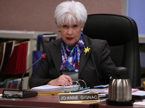 Ward 6 Coun. Jo-Anne Gignac addresses council in this April 2013 file photo. (Tyler Brownbridge / The Windsor Star)