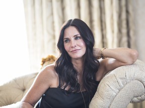 Raven-haired Courteney Cox is the "celebrity ambassador" for Pantene's AgeDefy line of hair-care products.