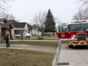 Windsor fire crews responded to the 2350 block of Bernard Road in Windsor, Ont. for a dryer fire Tuesday, April 9, 2013. The fire was quickly extinguished.  (DYLAN KRISTY/The Windsor Star)