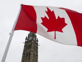 A Canadian flag flies on Parliament Hill (THE CANADIAN PRESS/Adrian Wyld)