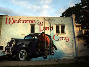A Ford City mural on Drouillard Road. (Windsor Star files)
