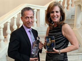 Dr. Fouad Tayfour and Sandra Pupatello (left to right) attend the annual Multicultural Council Harmony Awards gala at the Ciociaro Club in Windsor on Thursday , April 25, 2013.                            (TYLER BROWNBRIDGE/The Windsor Star)