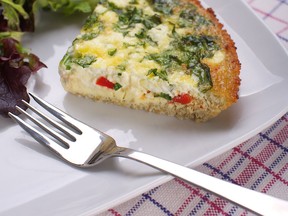 Quinoa quiche, from The Vegetarian's Complete Quinoa Cookbook