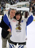 Sabrina Sisco stands with her father, Ross, celebrating the recent 2013 Day of Champions. (Photo provided by Ross Sisco)