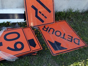 Detour signs indicate road construction is on the horizon. (Windsor Star files)
