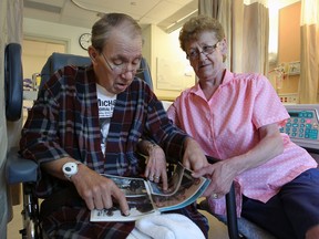 Patient Louis Martin and his wife Carol Martin know all too well the toll waiting in hospital for a long-term care bed can take. (NICK BRANCACCIO/The Windsor Star)