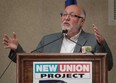 Dave Coles, president of the Communications, Energy and Paper Workers Union of Canada, speaks at the annual CAW Local 444 retirees luncheon Wednesday, May 15, 2013, in Windsor, Ont.  (DAN JANISSE/The Windsor Star)