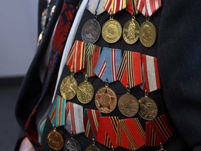 File photo of Mikhail Mendelevich speaks at a press event in Windsor on Tuesday, May 7, 2013. Several local veterans and a representative of Russia were on hand to announce a new medal that will be given to all navy veterans. (TYLER BROWNBRIDGE/The Windsor Star)