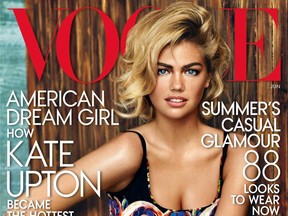 In this image released by Vogue, model Kate Upton graces the cover of the June 2013 issue. (AP Photo/Vogue)