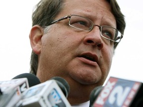 U.S. Congressman Gary Peters held a press conference in Detroit on Tuesday, May 28, 2013. Peters wanted to call attention to the piles of petcoke along the Detroit River.   (TYLER BROWNBRIDGE/The Windsor Star)