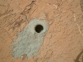 NASA rover Curiosity drills into second Martian rock; prepares to study it in detail