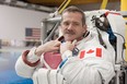 This photo obtained from NASA on May 13, 2013 shows Canadian Space Agency astronaut Chris Hadfield,who touched down on Earth on May 13, 2013.(AFP / NASA/JAMES BLAIR/AFP/Getty Images)