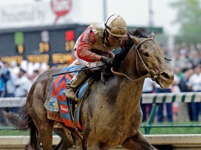 Joel Rosario rides Orb during the 139th Kentucky Derby at Churchill Downs Saturday in Louisville, Ky. (AP Photo/J. David Ake)