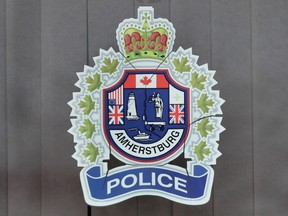 The Amherstburg Police Service crest is pictured in this file photo. (DAN JANISSE/The Windsor Star)