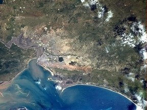 Maputo, capital of Mozambique, home to 2 million of us living in this African port city on the Indian ocean. (Chris Hadfield/Twitter)