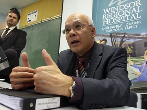 Files: Windsor Regional Hospital chief of staff Dr. Gary Ing, hospital CEO David Musij at left. (Windsor Star files)