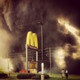 Smoke rises from an industrial fire on Sprucewood Avenue May 21, 2013. (Gregory Edwards/Special To The Star)