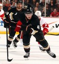 Former Windsor Spitfire Cam Fowler of the Anaheim Ducks skates against the Detroit Red Wings in Game 2 of the Western Conference quarter-finals. Fowler and the Ducks carry a 2-1 lead into Game 4 Monday night in Detroit. (Debora Robinson/Getty Images)