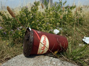 In this file photo, garbage litters the riverfront. Aug. 4, 2009. (Windsor Star files)