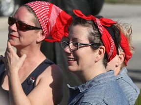 A May Day celebration was held Wednesday, May 1, 2013, for International Workers' Day along Drouillard Rd. in Windsor, Ont. The Ford Strike of 1945 was re-enacted during the march. (DAN JANISSE/The Windsor Star)