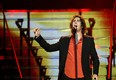 Josh Groban performs to an excited audience at the Rexall Place in Edmonton in this undated file photo. (Marc Bence/Edmonton Journal)