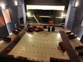 Jan.17, 2012: Workers start the demolition process inside one of the theatres of Palace Cinemas. (The Windsor Star)