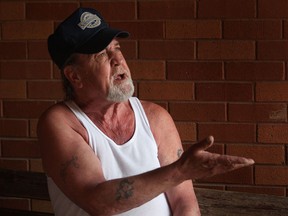 Richard Colombe a tenant at the Cencourse Apartments in downtown Windsor, Ont. voices his concerns about that the building has one working elevator, Thursday, May 9, 2013. The strike by the international union of elevator constructors has impacted service to the second lift which is out of service. (DAN JANISSE/The Windsor Star)