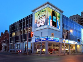 May 6, 2013: The Star’s new LED signs light up Ouellette and University avenues. (JASON KRYK / The Windsor Star)