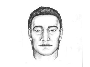 A police sketch of a man who sexually assaulted an 18-year-old female on the grounds of Kennedy high school in Windsor, Ontario on May 1, 2013. (Handout / The Windsor Star)