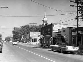 Tecumseh Road East is pictured on May 27, 1960 after the Ontario Department of Highways resurfaced and widened a portion of street. (FILES/The Windsor Star)