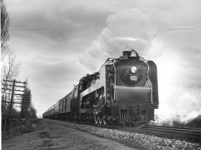 Once the pride and joy of Canadian National Railway, engine 5701 pictured in this 1968 file photo, is giving way to new trains between Windsor and Montreal. (FILES/The Windsor Star)